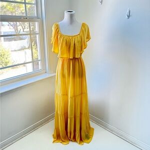 Forever 21 yellow maxi dress